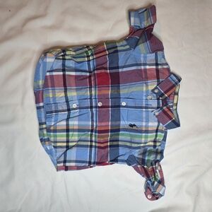 Ralph Lauren Multi-Color Plaid Short-Sleeve Shirt